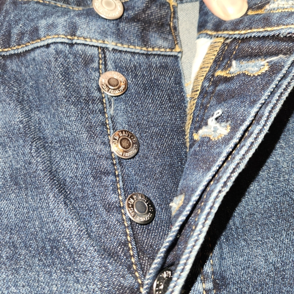 NWT Old Navy Dark Wash High Rise OG Straight Size 10 Tall Secret Smooth Pockets - Picture 12 of 12